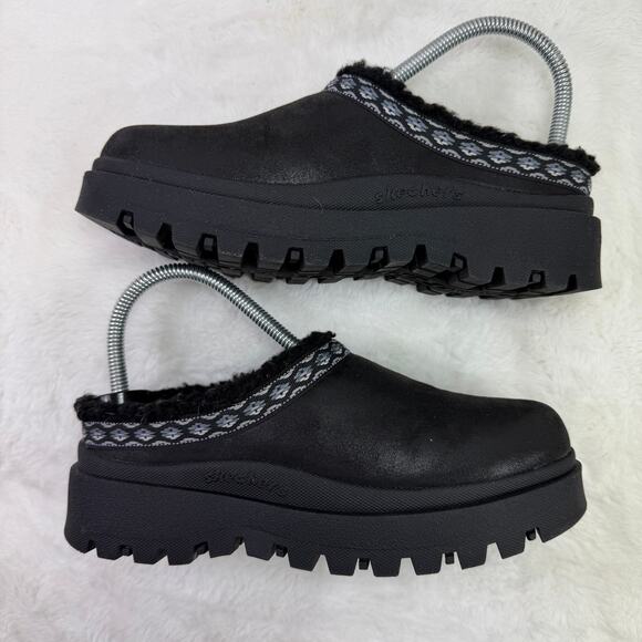 Skechers Shindigs Comfy Hour Clogs w/ Faux Sherpa Lining – Women’s US 6 - Picture 6 of 10